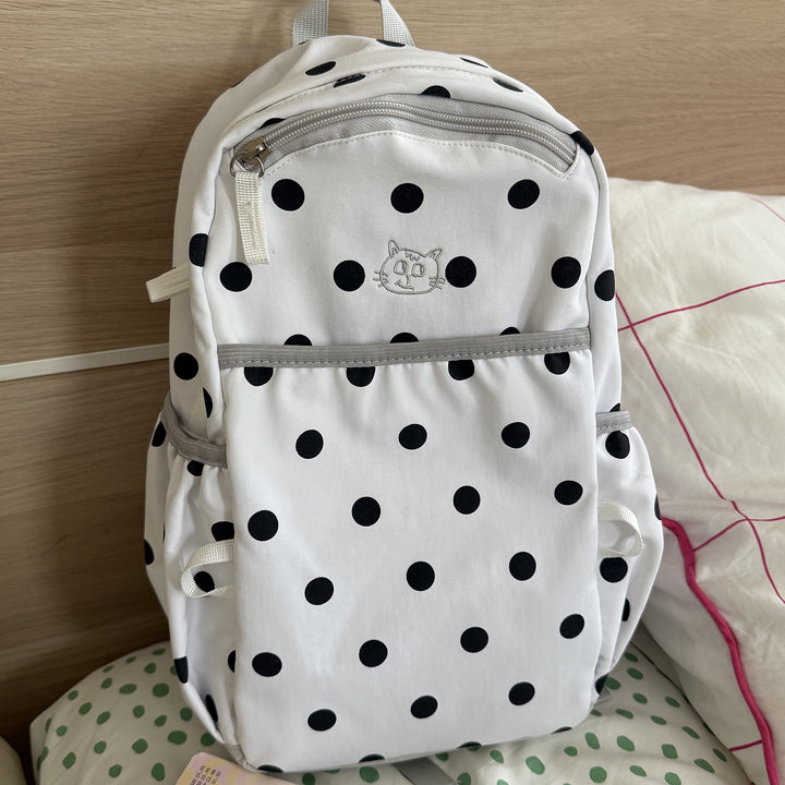 Verspielter gepunkteter Rucksack Karnz