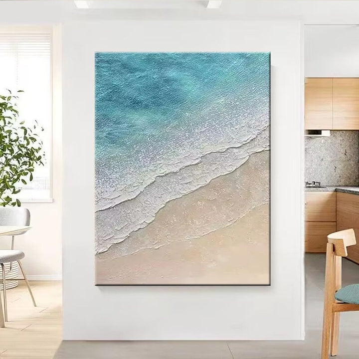 Abstrakte Meereslandschaft Leinwand Kunst