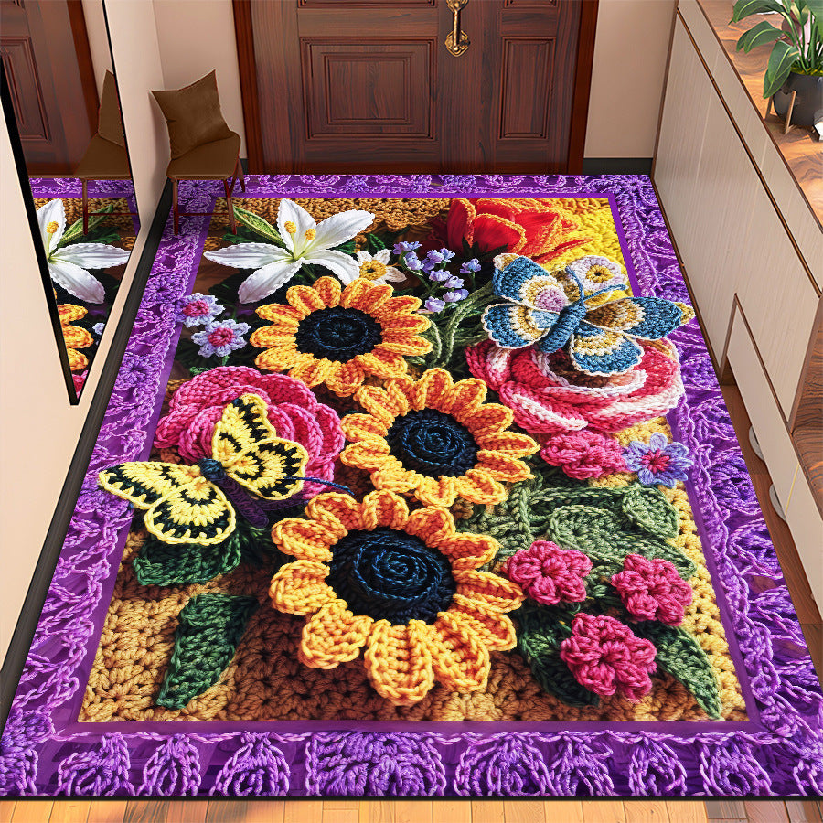 Blumenmuster Eingangsmatte