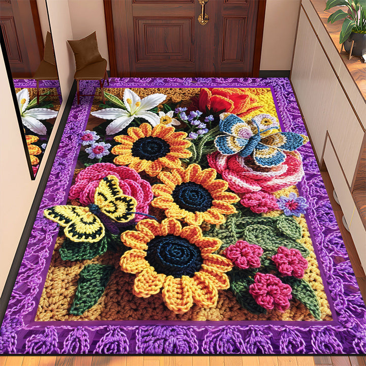 Blumenmuster Eingangsmatte