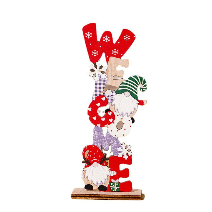 Weihnachtsdekorationsfigur im niedlichen Gnome-Design Karnz