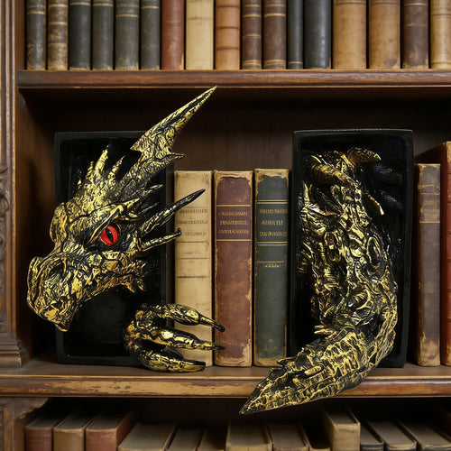 Drachen-Themen Buchstütze Skulptur