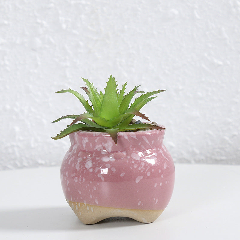 Zeitgenössische Kurvenkeramische Vase Karnz