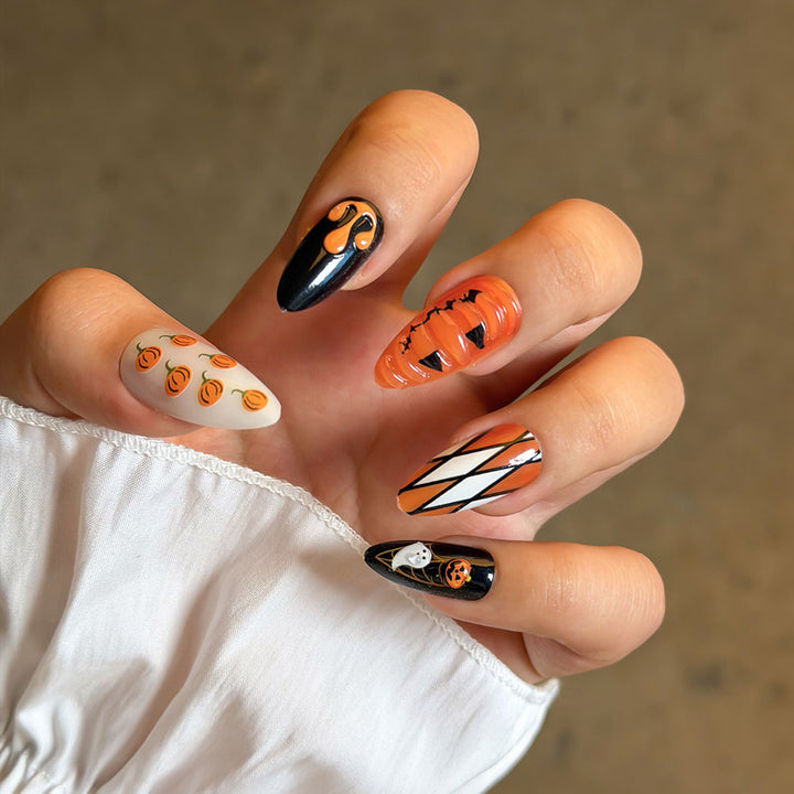 Themen Urlaub Press-On Nagelkunst Set Karnz