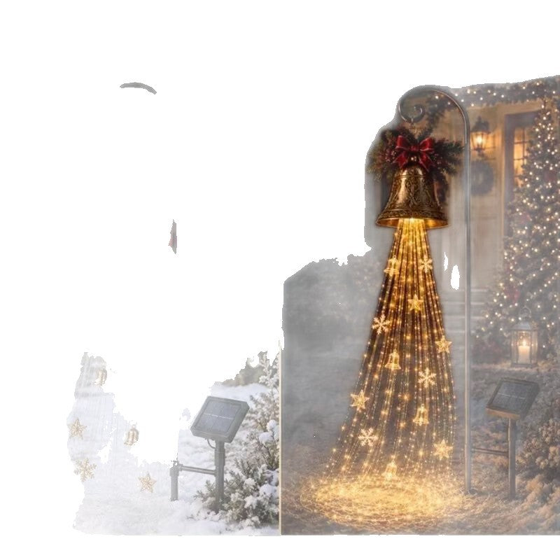 Solarbetriebene Weihnachtsglocken-Lichterkette Karnz