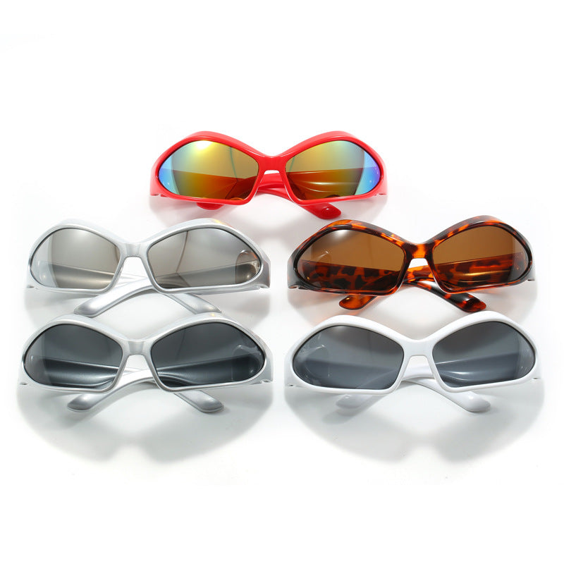 Damen Sportliche Sonnenbrille mit aerodynamischem Design Karnz