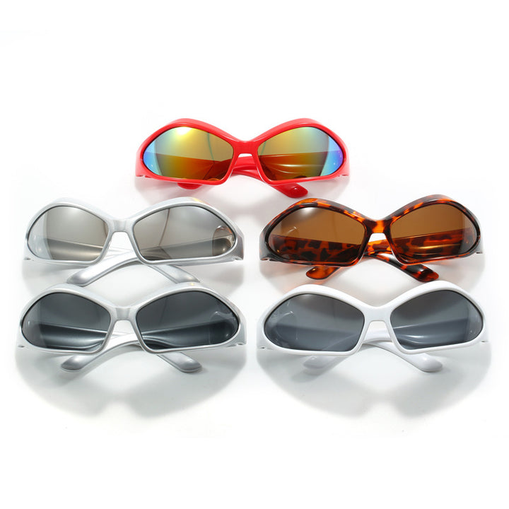 Damen Sportliche Sonnenbrille mit aerodynamischem Design Karnz