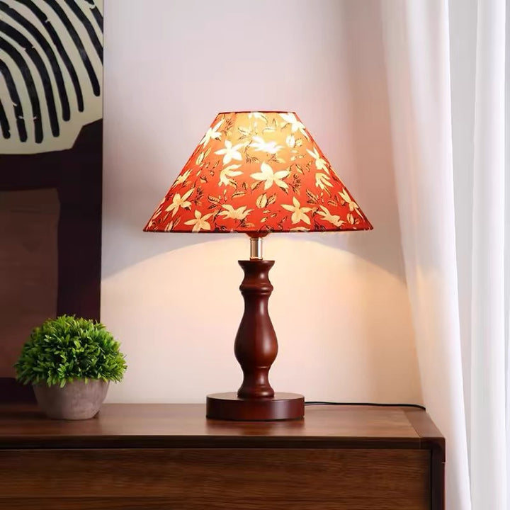Künstlerische florale Akzent Tischlampe