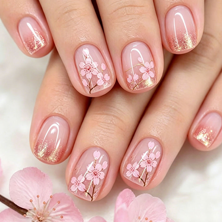 Elegantes Florales Nagelkunst Design Kit Karnz