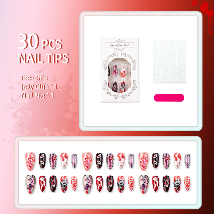 Halloween-Themen Artisan Press-On Nail Set