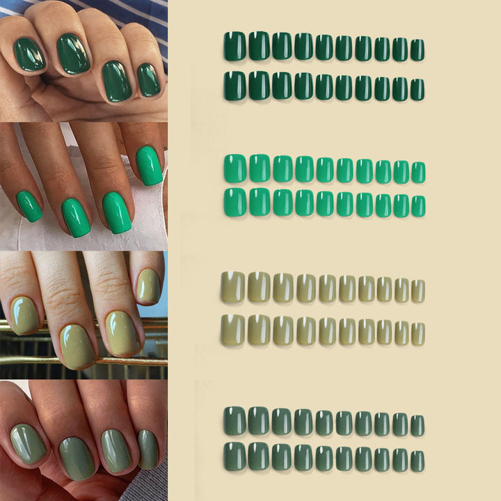 Elegantes Press-On Nagelset mit natürlichem Glanzfinish Karnz