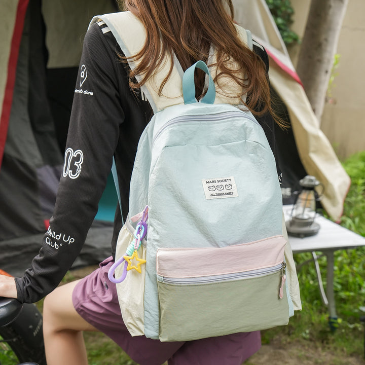 Farbblock Casual Rucksack Karnz