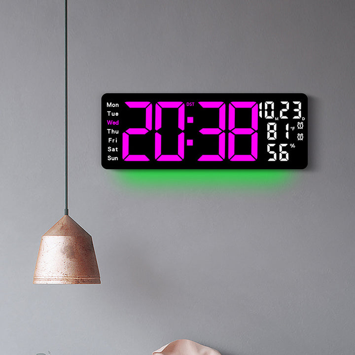 Digitaler Multifunktionswecker mit farbiger LED-Anzeige Karnz