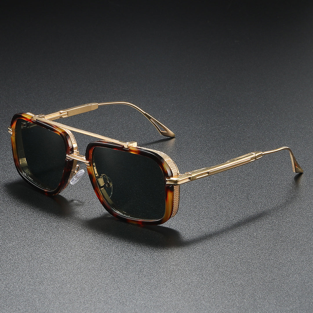 Damen Sonnenbrille mit luxuriösem Metallrahmen und stylischen Details Karnz
