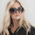 Damen Cat-Eye Sonnenbrille mit hochwertigem Kunststoffrahmen und schützenden Gläsern Karnz