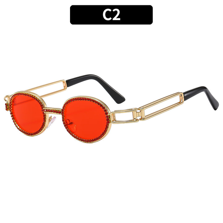 Dekorative Sonnenbrille mit Kristallakzenten