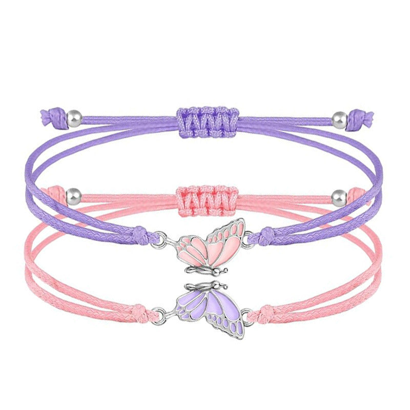Butterfly Charm Halskette und Armband Set Karnz