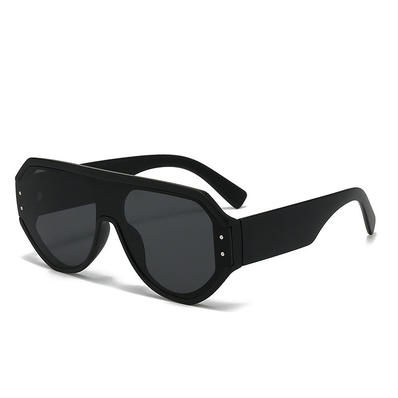 Damen modische oversized Sonnenbrille mit breitem Rahmen Karnz