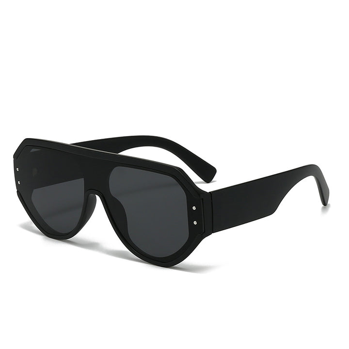 Damen modische oversized Sonnenbrille mit breitem Rahmen Karnz