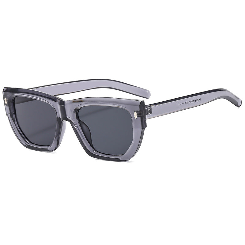 Damen Designer-Sonnenbrille mit modernem geometrischem Rahmen und UV-Schutz Karnz