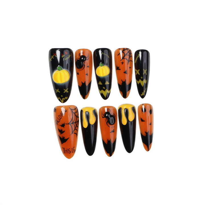 Halloween-Themen Künstliche Press-On Nagel Set Karnz