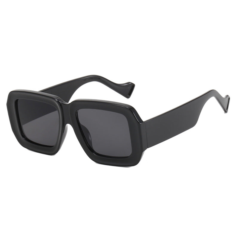 Damen modische Sonnenbrille mit eckigem Design und schickem Muster Karnz