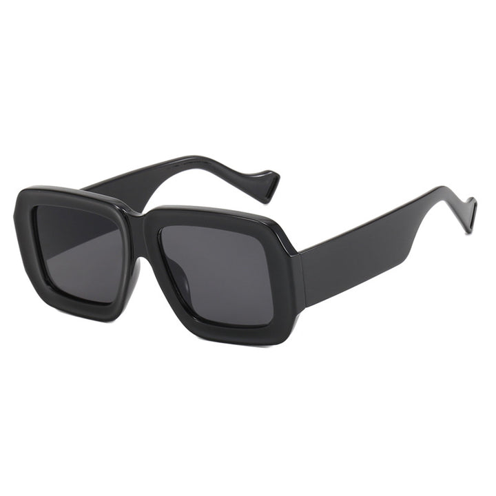 Damen modische Sonnenbrille mit eckigem Design und schickem Muster Karnz