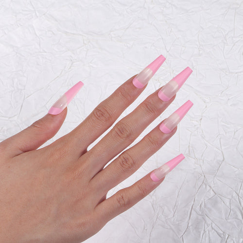 Elegante Lange Stiletto Nagelverlängerungen Karnz
