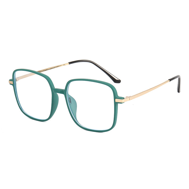 Damen quadratische Designerbrille mit filigranem Metallrahmen Karnz
