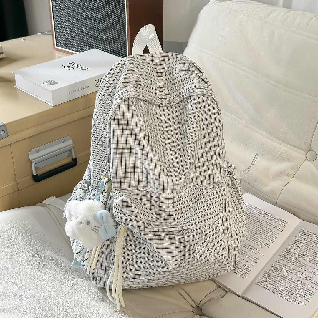 Klassischer karierter Rucksack Karnz