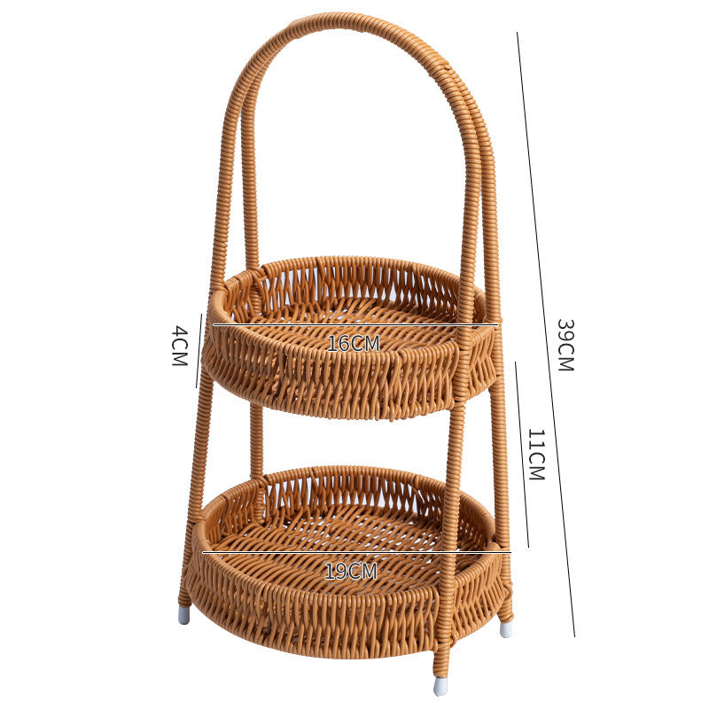 Handgefertigter Rattan Aufbewahrungskorb Karnz
