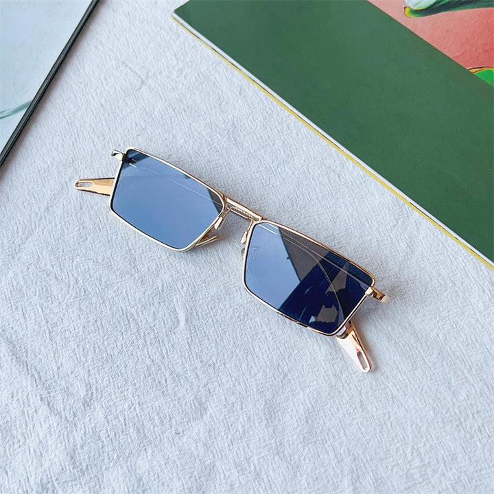 Modebewusste geometrische Fassung Sonnenbrille Karnz