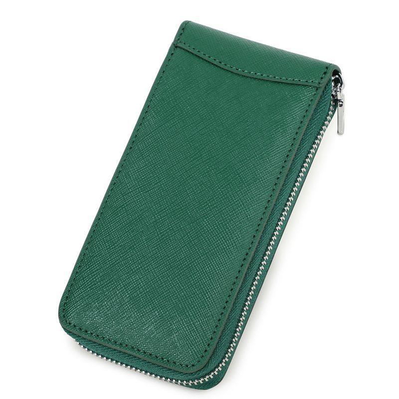 Reißverschlusstasche aus Leder für Handys Karnz