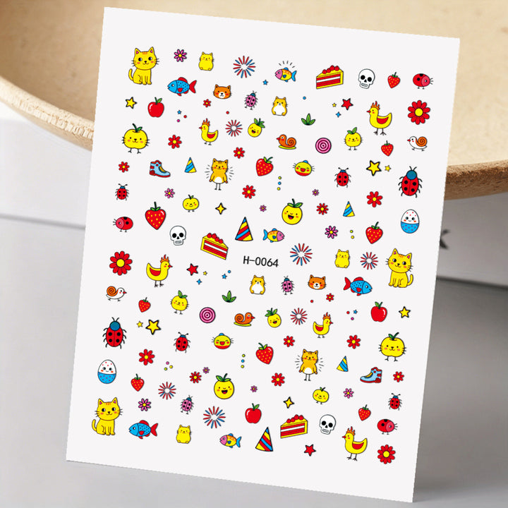Niedliche Hunde-Themen-Nagelkunst-Sticker