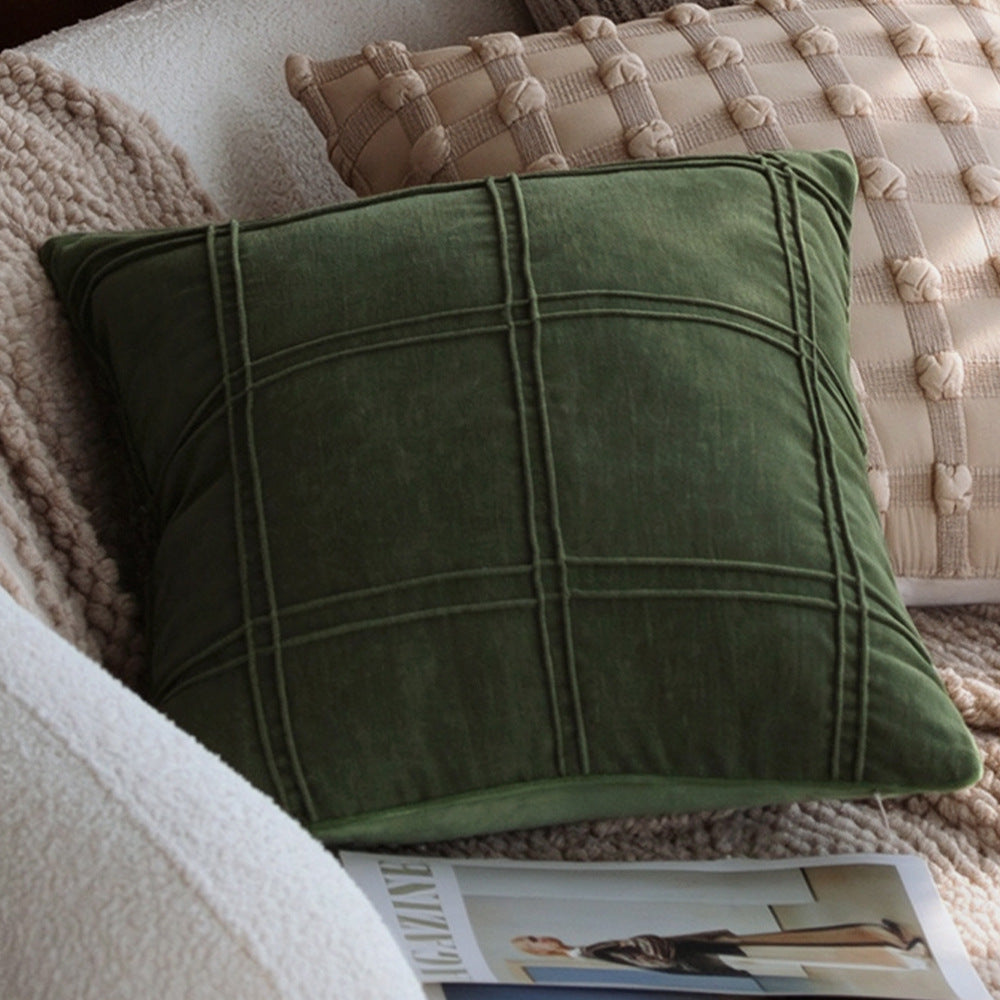 Dekoratives Zierkissen mit fransigem Design