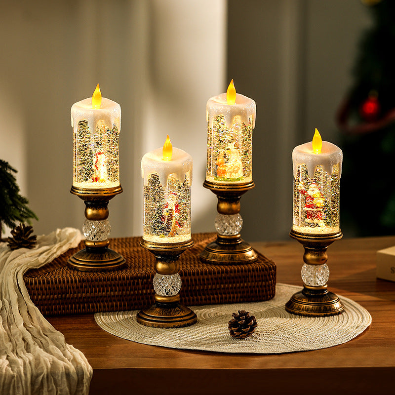 Weihnachtsdekoration Laterne mit Schneekugel Karnz