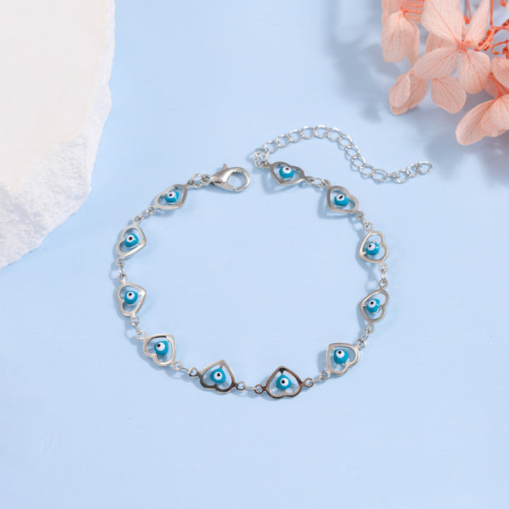 Herzförmiges Perlenarmband Karnz