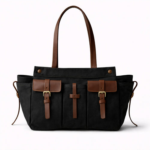 Multi-Taschen Canvas Tote Handtasche