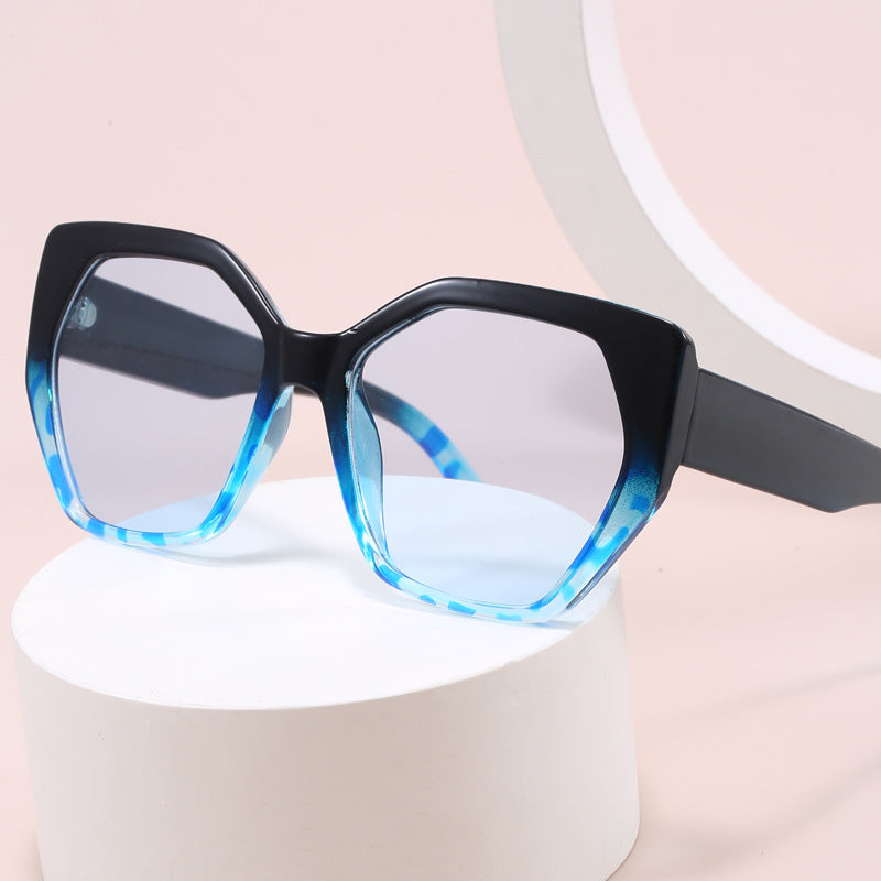 Damen oversized geometrische Sonnenbrille Karnz