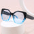 Damen oversized geometrische Sonnenbrille Karnz