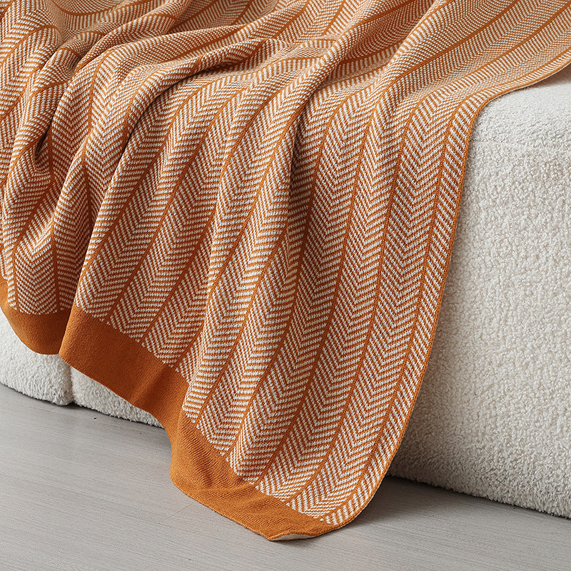Gemütliche Strickdecke