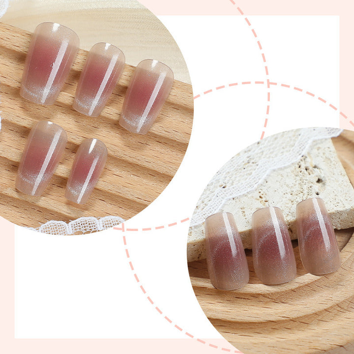 Premium Kurze Druck-On-Nagelset Karnz