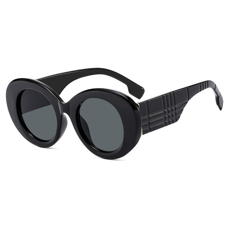 Damen extravagante Sonnenbrille mit kreativem Rahmendesign und schützendem UV-Filter Karnz