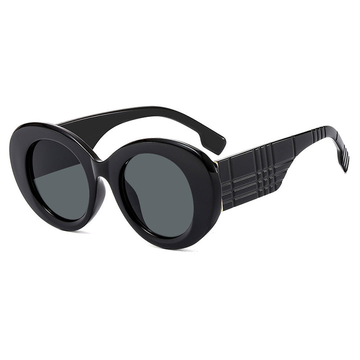 Damen extravagante Sonnenbrille mit kreativem Rahmendesign und schützendem UV-Filter Karnz