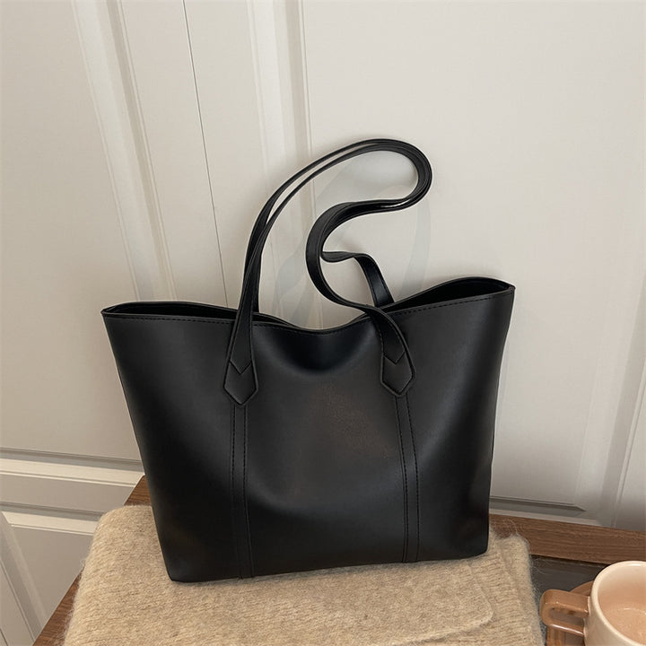 Schlichte Minimalistische Leder Tote Bag