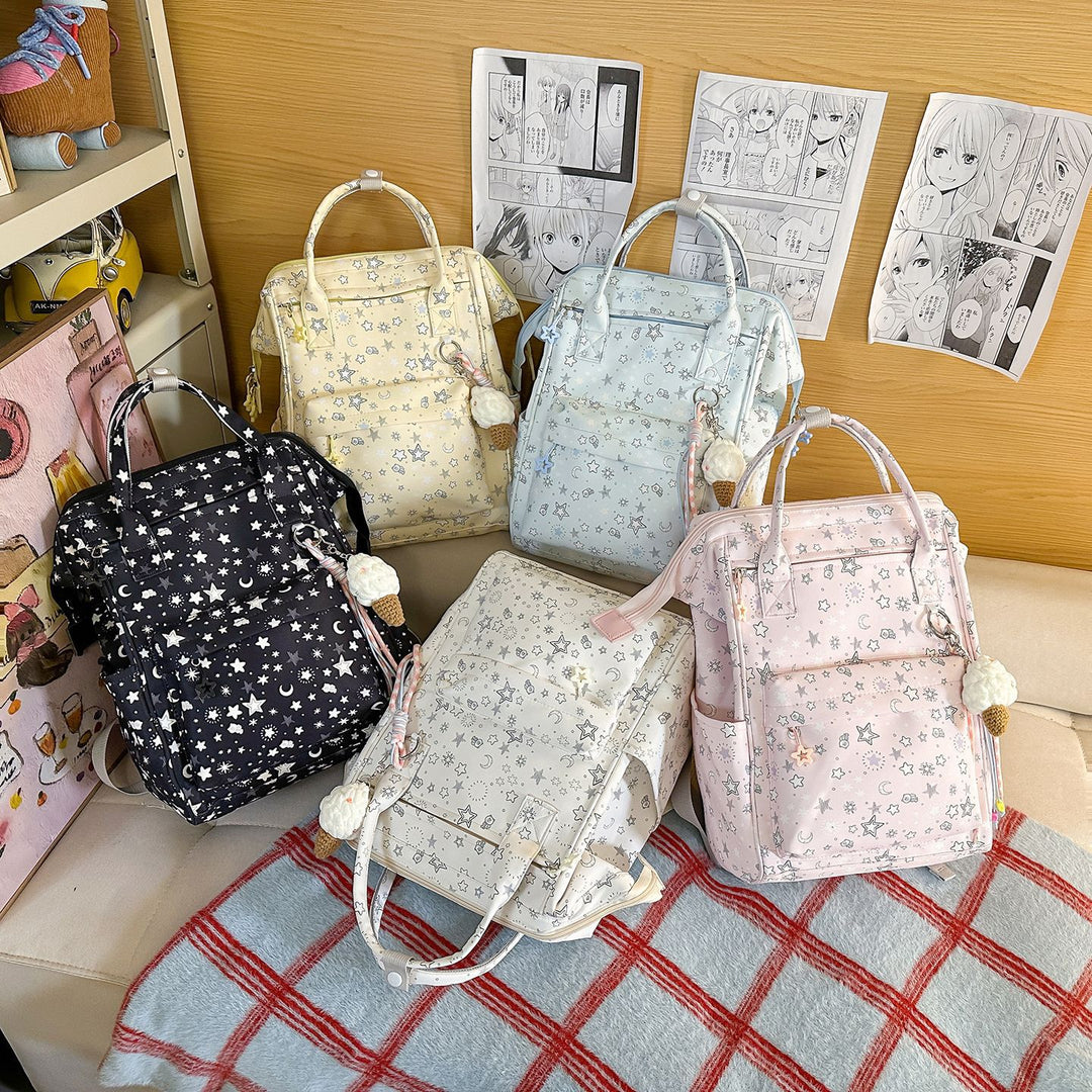 Stylischer Sternmuster-Rucksack Karnz