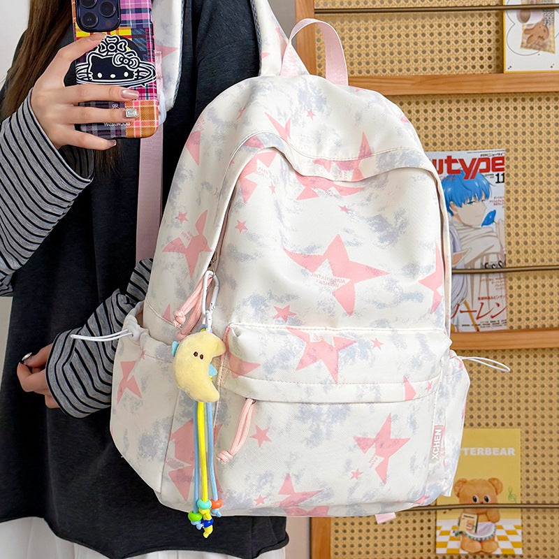 Trendiger Sternenbedruckter Rucksack Karnz