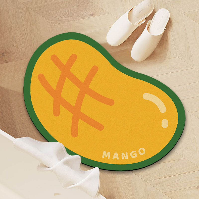 Mango-förmige dekorative Fußmatte