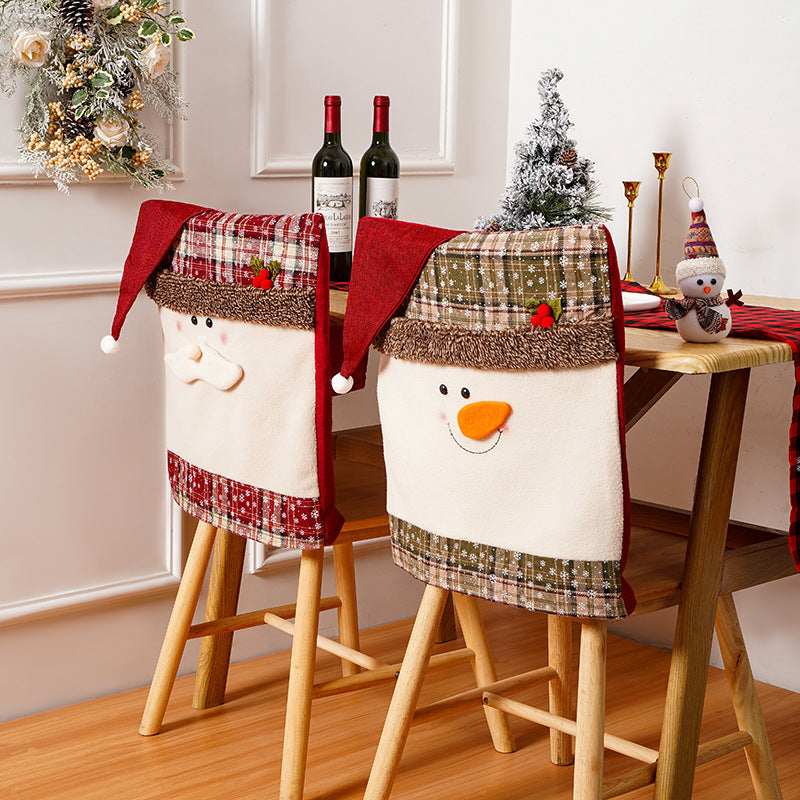 Festliche Schneemannstuhlüberzug Karnz