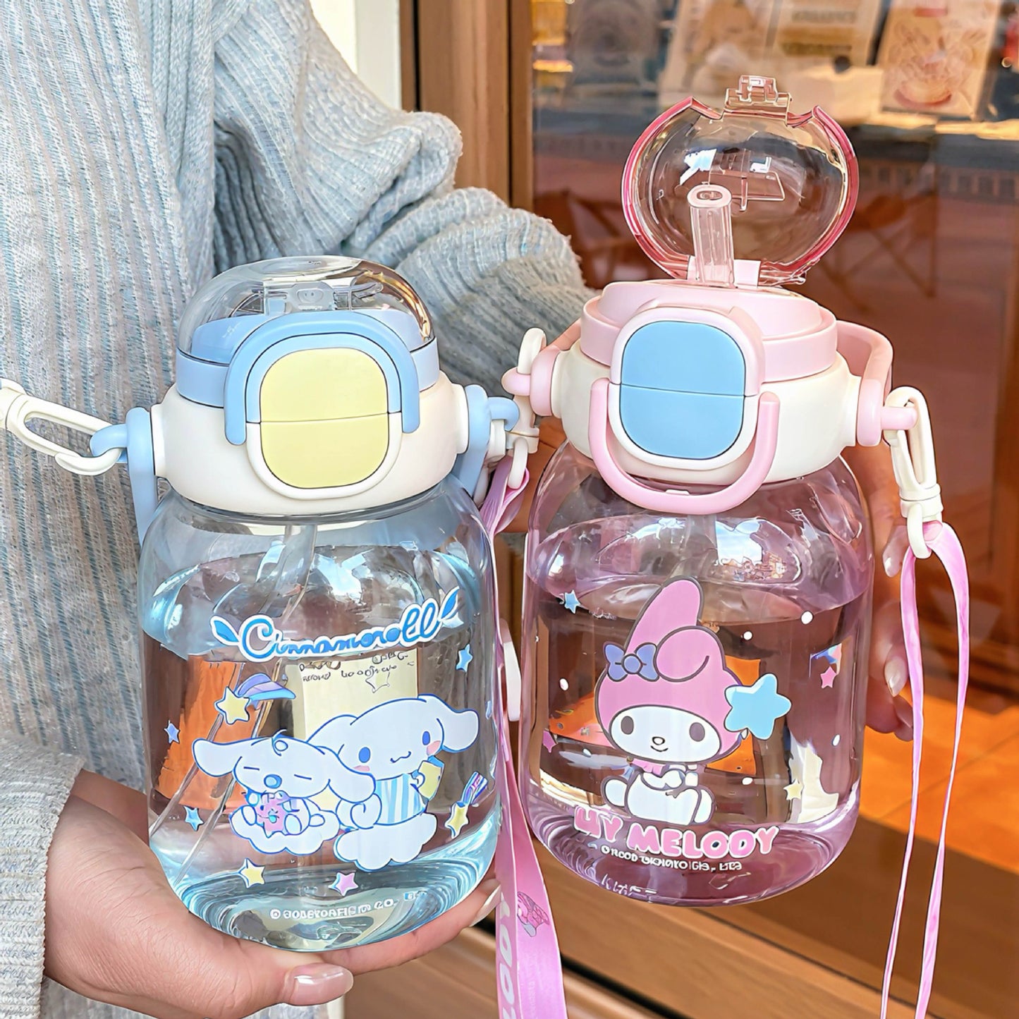 Damen Praktische Trinkflasche mit ergonomischem Griff Karnz
